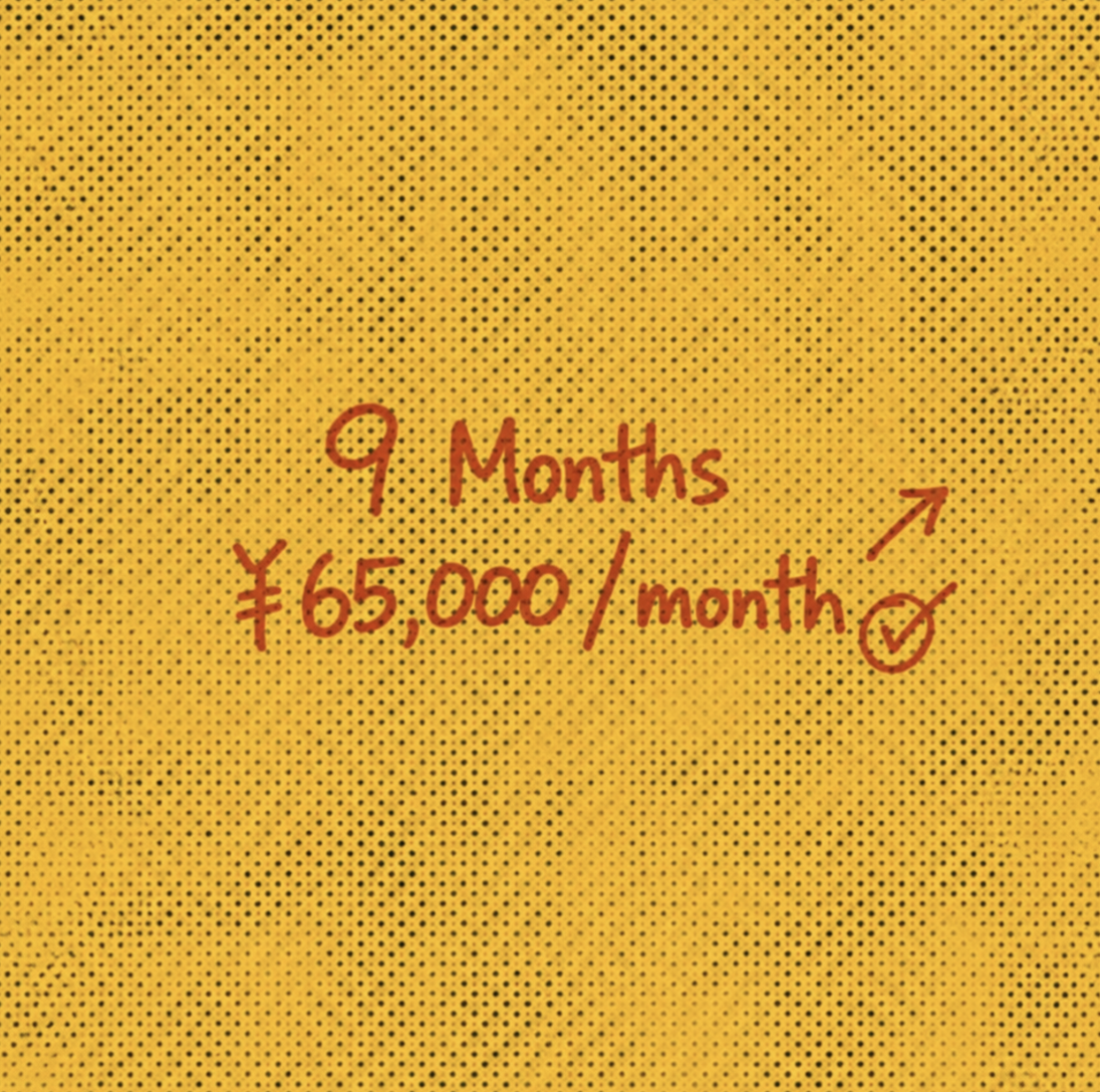 9 Months — ¥65,000 / month